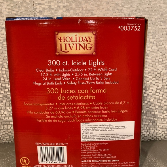 NEW NEVER USED 300ct Icicle Lights - Picture 4 of 4